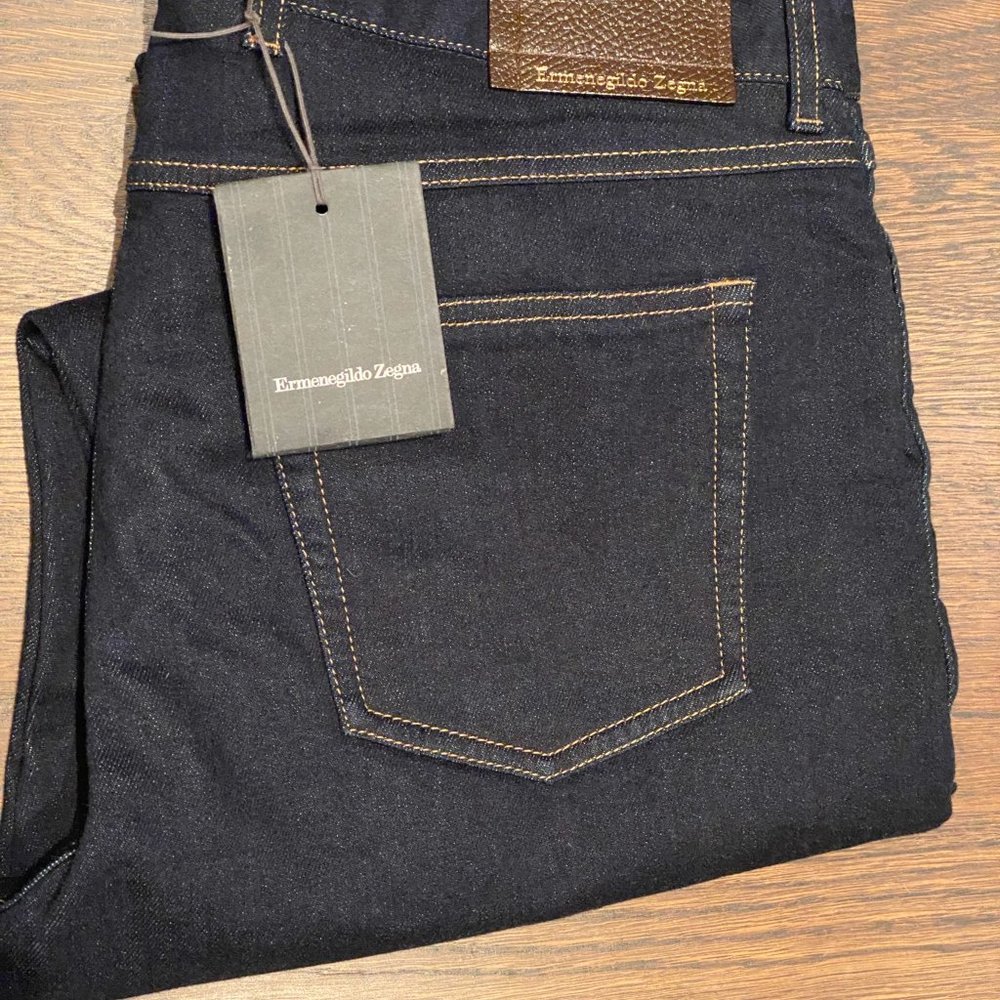 Ermenegildo Zegna Men's 5-pocket Japanese Luxury Denim Jeans